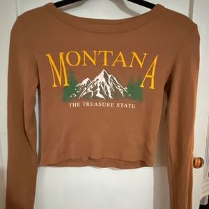 Montana cropped long sleeve 🤎